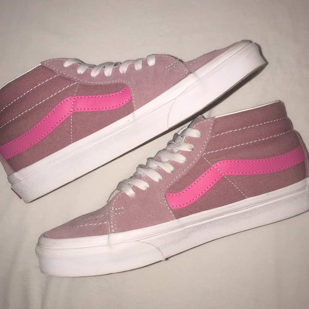 pink Vans Sk8 mid🌸